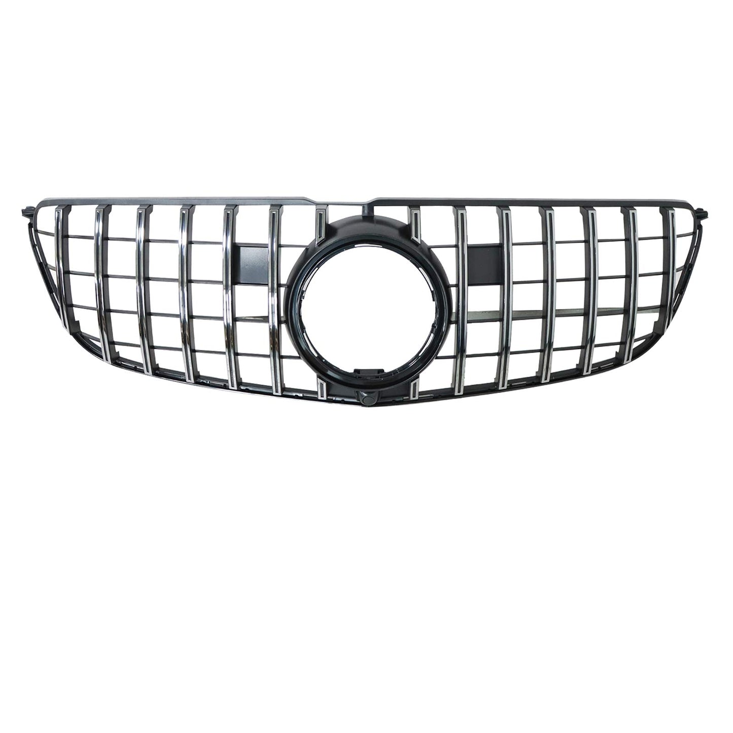 Silver+Black GT Front Hood Grille W/Camera For Benz X166 GLS450 GLS550 2017-19