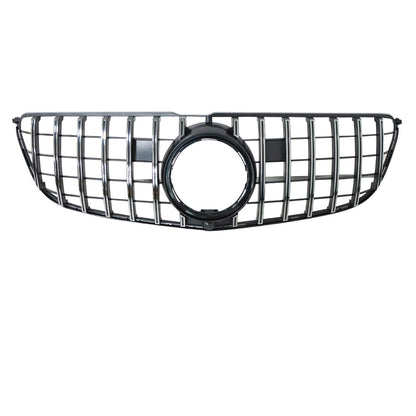 Silver+Black GT Front Hood Grille W/Camera For Benz X166 GLS450 GLS550 2017-19