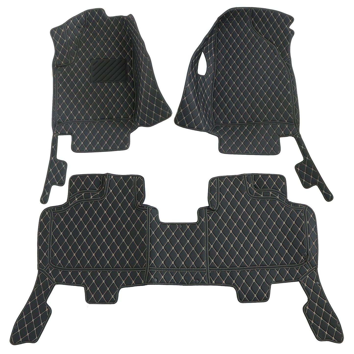 For 2010-2016 Cadillac SRX Microfiber Leather Floor Mats Liners Front & Rear