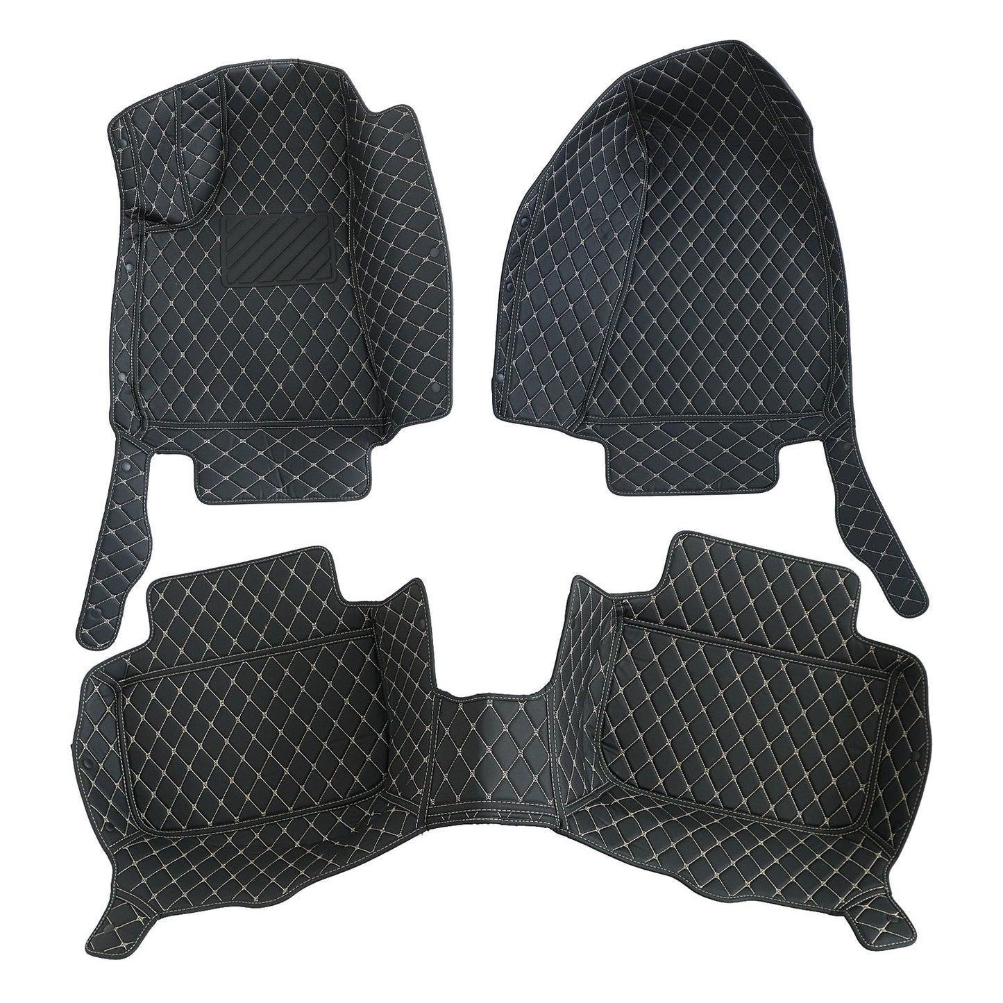 For 2012-2023 Chrysler 300 C Microfiber Leather Floor Mats Liners Front & Rear