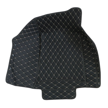 Front & Rear Microfiber Leather Floor Mats Liner Surround For 2009-2014 Acura TL