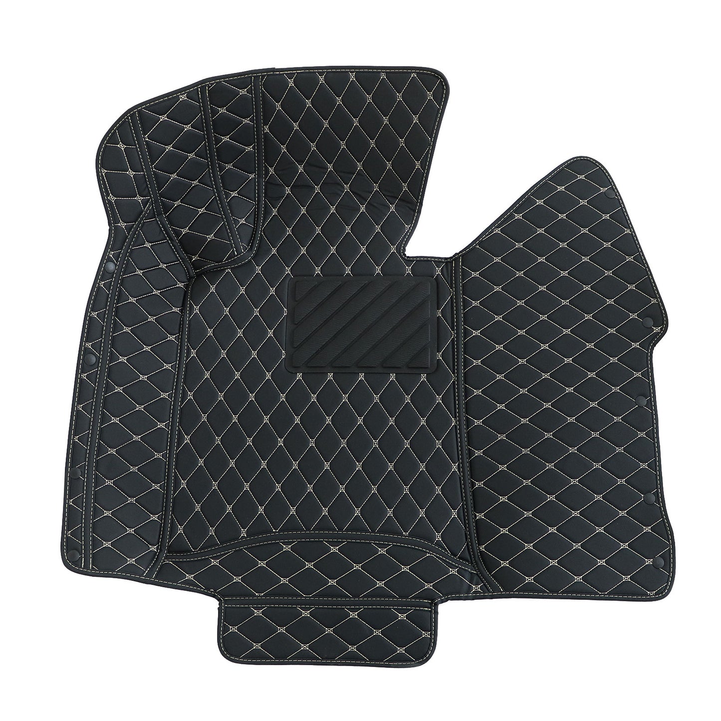 Front & Rear Microfiber Leather Floor Mats Liner Surround For 2009-2014 Acura TL