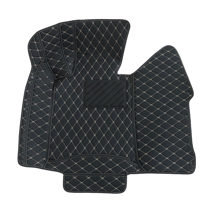 Front & Rear Microfiber Leather Floor Mats Liner Surround For 2009-2014 Acura TL