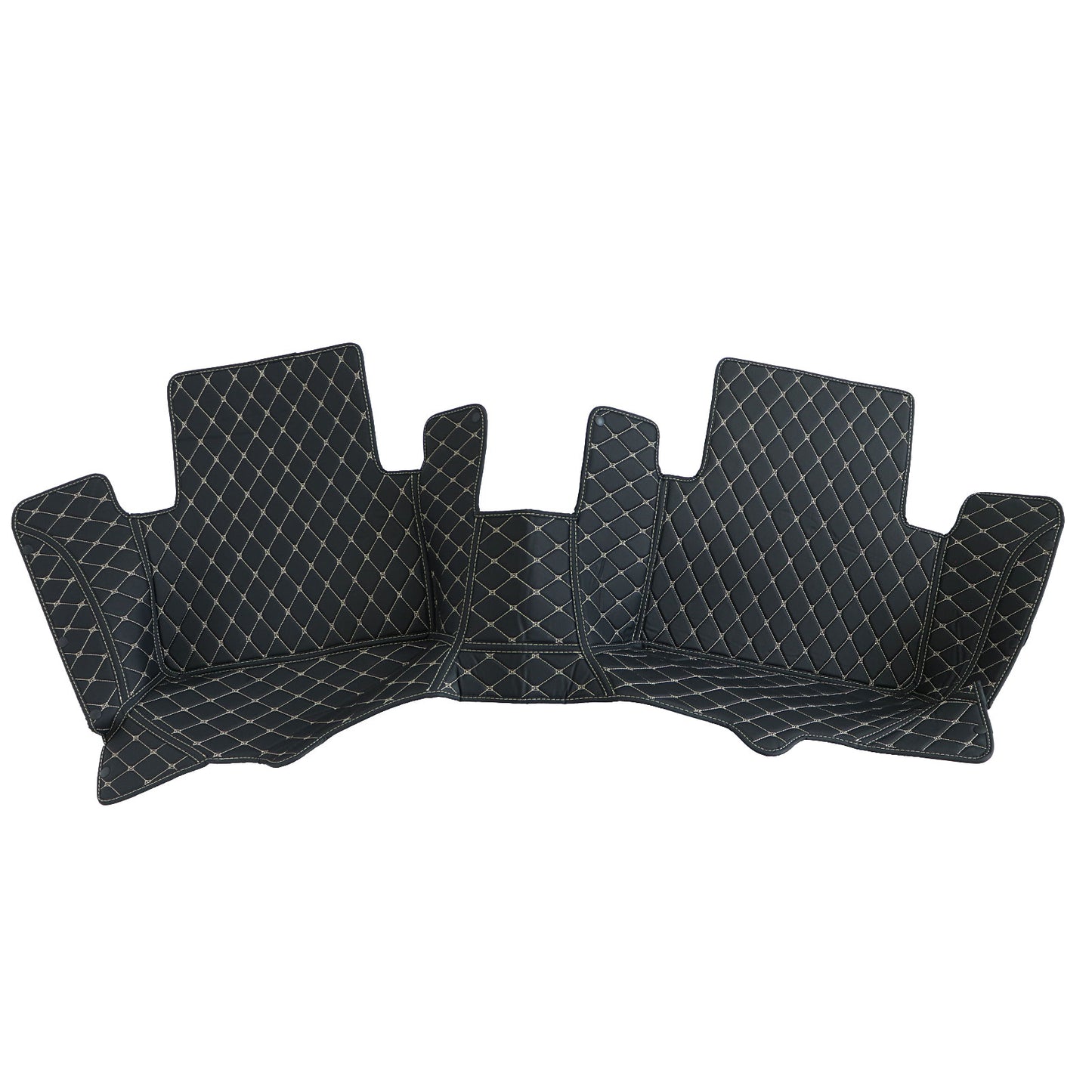 Front & Rear Microfiber Leather Floor Mats Liner Surround For 2009-2014 Acura TL