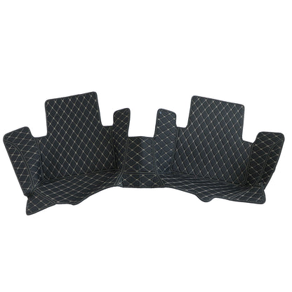 Front & Rear Microfiber Leather Floor Mats Liner Surround For 2009-2014 Acura TL