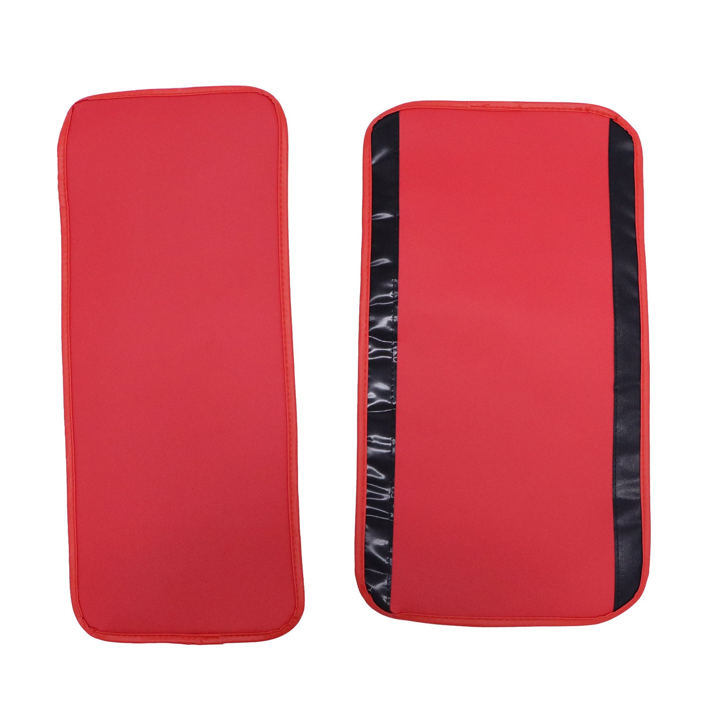 PU Leather 5 Seat Covers Red Full Set Front & Rear Cushion Fits Honda Deluxe Car
