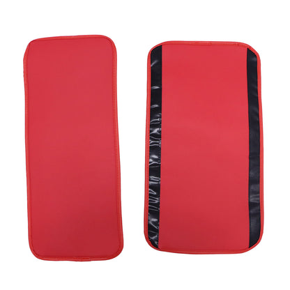 PU Leather 5 Seat Covers Red Full Set Front & Rear Cushion Fits Honda Deluxe Car