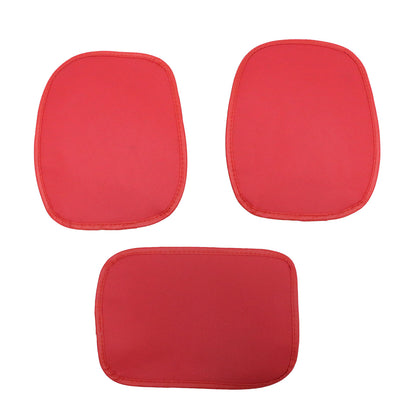 PU Leather 5 Seat Covers Red Full Set Front & Rear Cushion Fits Honda Deluxe Car