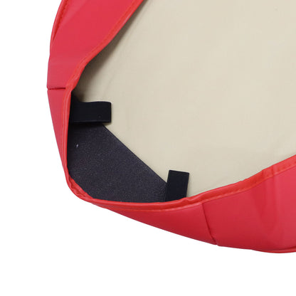 PU Leather 5 Seat Covers Red Full Set Front & Rear Cushion Fits Honda Deluxe Car