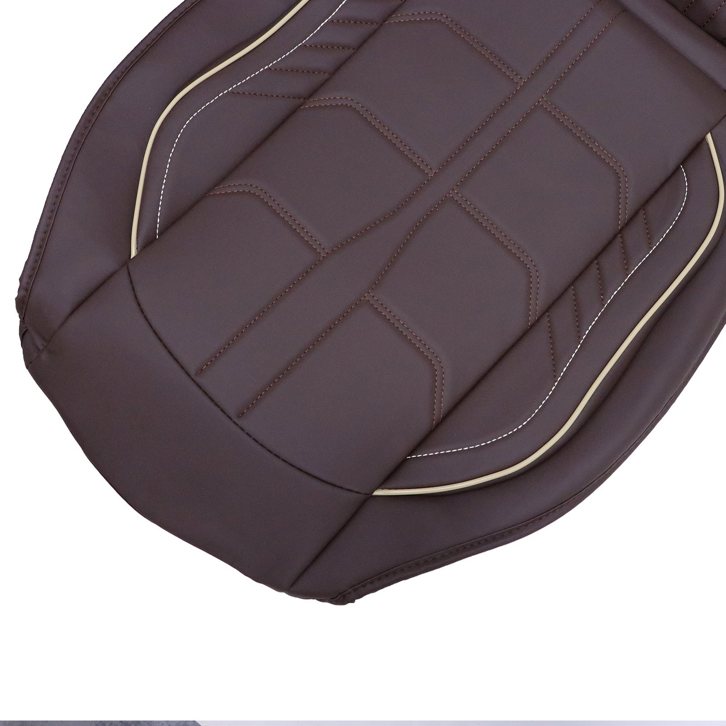 PU Leather Full Surround Set Car 5-Seat Cover Protector For Toyota Coffee