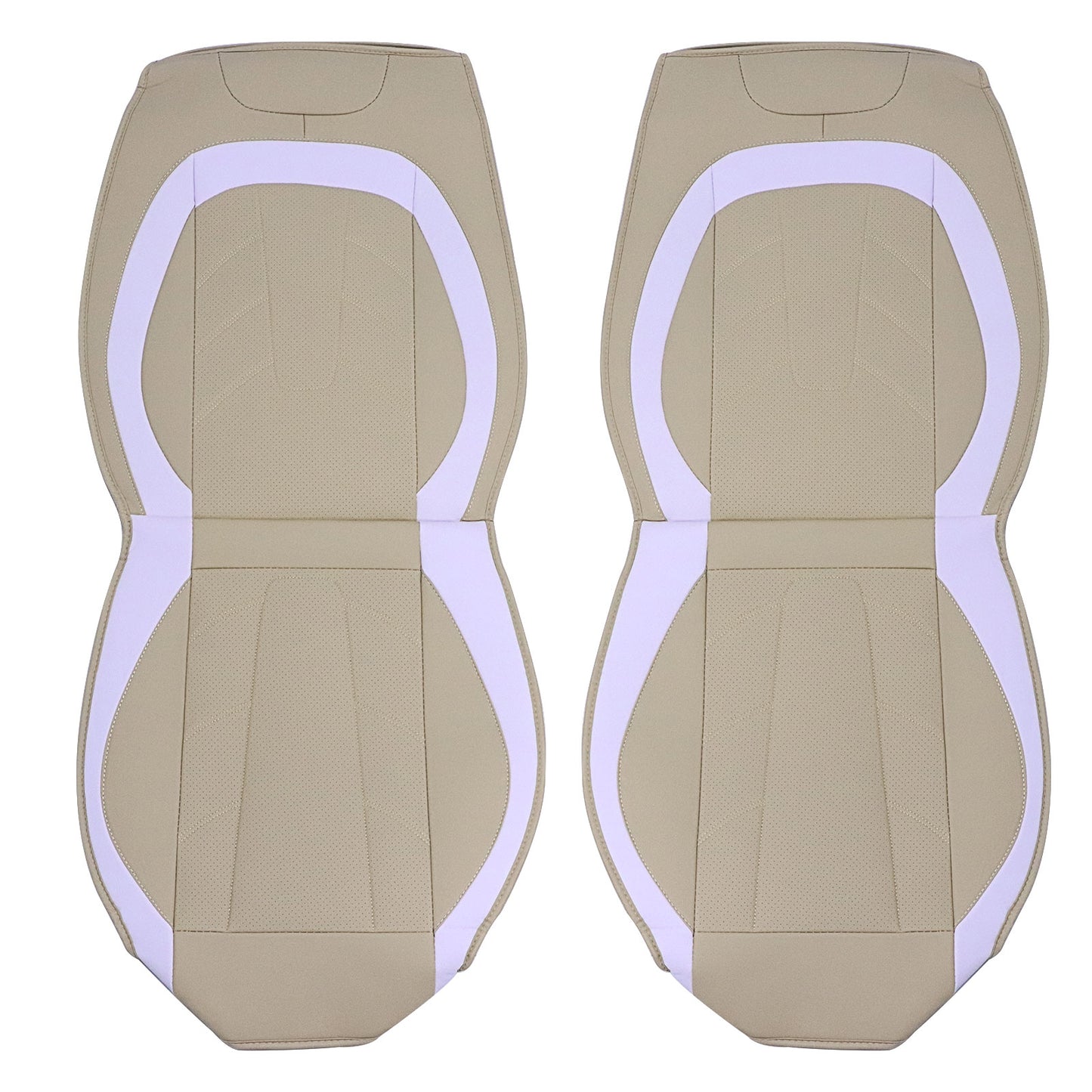 Car Seat Covers Fits 2009-2021 Dodge Ram 1500 5-Seats PU Leather Seat Protector