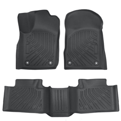 TPE Floor Mats Liners 3Pcs Black For 2013-2016 Jeep Grand Cherokee Dodge Durango