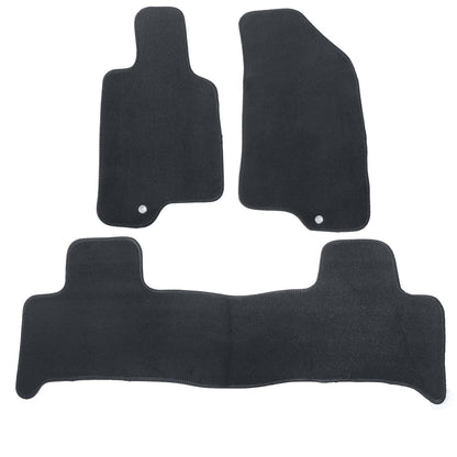 3Pcs For Hummer H3 2006-2010 Front & Rear Floor Mats Carpet Replacement Velour