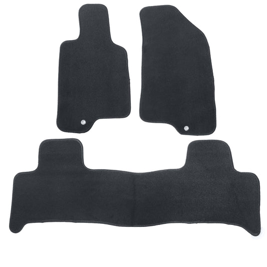 3Pcs For Hummer H3 2006-2010 Front & Rear Floor Mats Carpet Replacement Velour