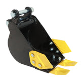 8" 200mm Narrow Trenching Bucket Attachment For Mini Excavators Digger with Pins