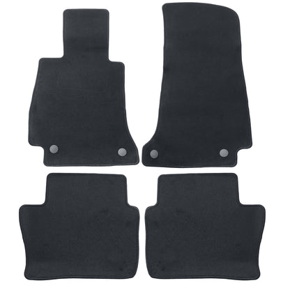 Fits 2016 2017 2018 Mercedes-Benz CLS Class C218 Floor Mats Carpet Velour Black