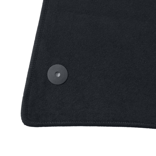 Front & 2nd Row Black Velour Floor Mats Carpet Fits 2004-2010 Volkswagen Touareg