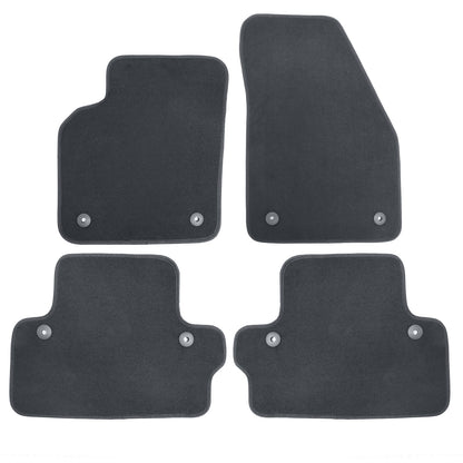 4Pcs For Volvo C70 2006-2013 Front & Rear Floor Mats Carpet Replacement Velour