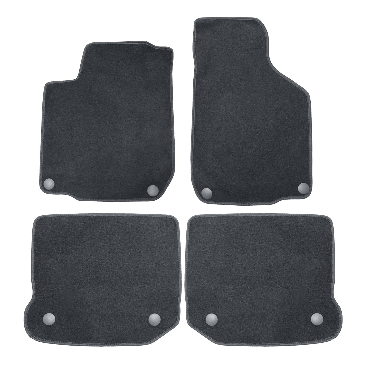 4Pcs For Volkswagen Golf / Jetta 1999-2005 Front & Rear Floor Mats Carpet Velour