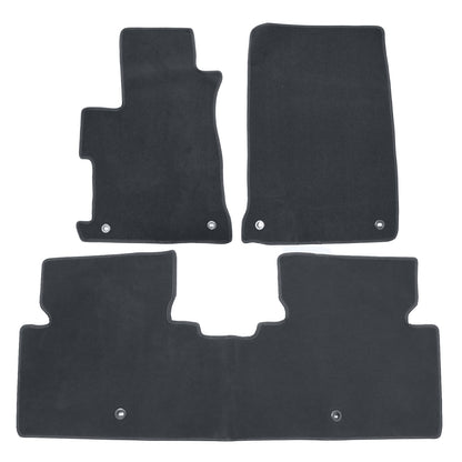 3Pcs For Acura ILX 2013-2022 Front & Rear Floor Mats Carpet Replacement Velour