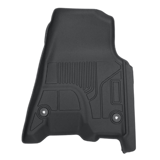 3D Floor Mats Liners TPE For 2019-2024 Dodge Ram 1500 New Body Crew Cab Black