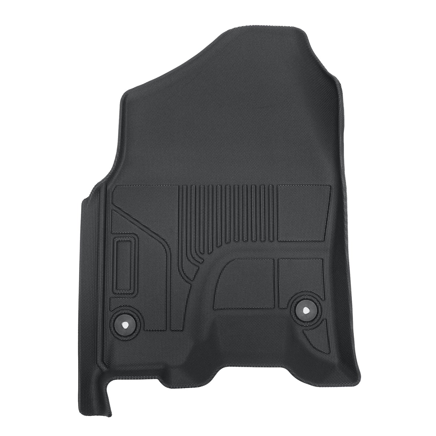3D Floor Mats Liners TPE For 2019-2024 Dodge Ram 1500 New Body Crew Cab Black