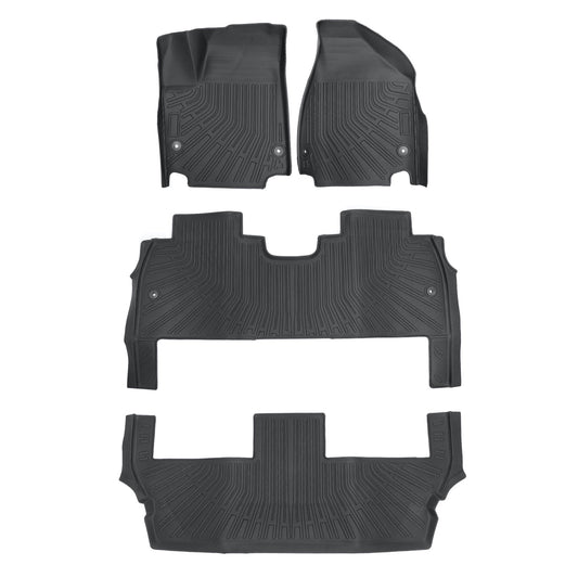 TPE Floor Mats Liner Set For 2017-2025 Chrysler Pacifica Hybrid 3D Waterproof