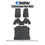 Floor Mats & Trunk Cargo Liner For 2007-2013 Jeep Wrangler 4-Door TPE Waterproof
