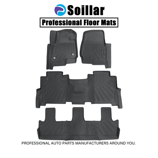 Floor Mats Liner For 2018-2025 Ford Expedition & Expedition Max TPE Weather 4Pcs