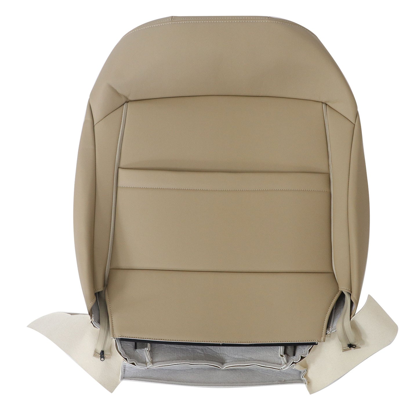 Left Side Driver Top Leather Seat Cover Tan For 2015-2019 Subaru Outback Legacy