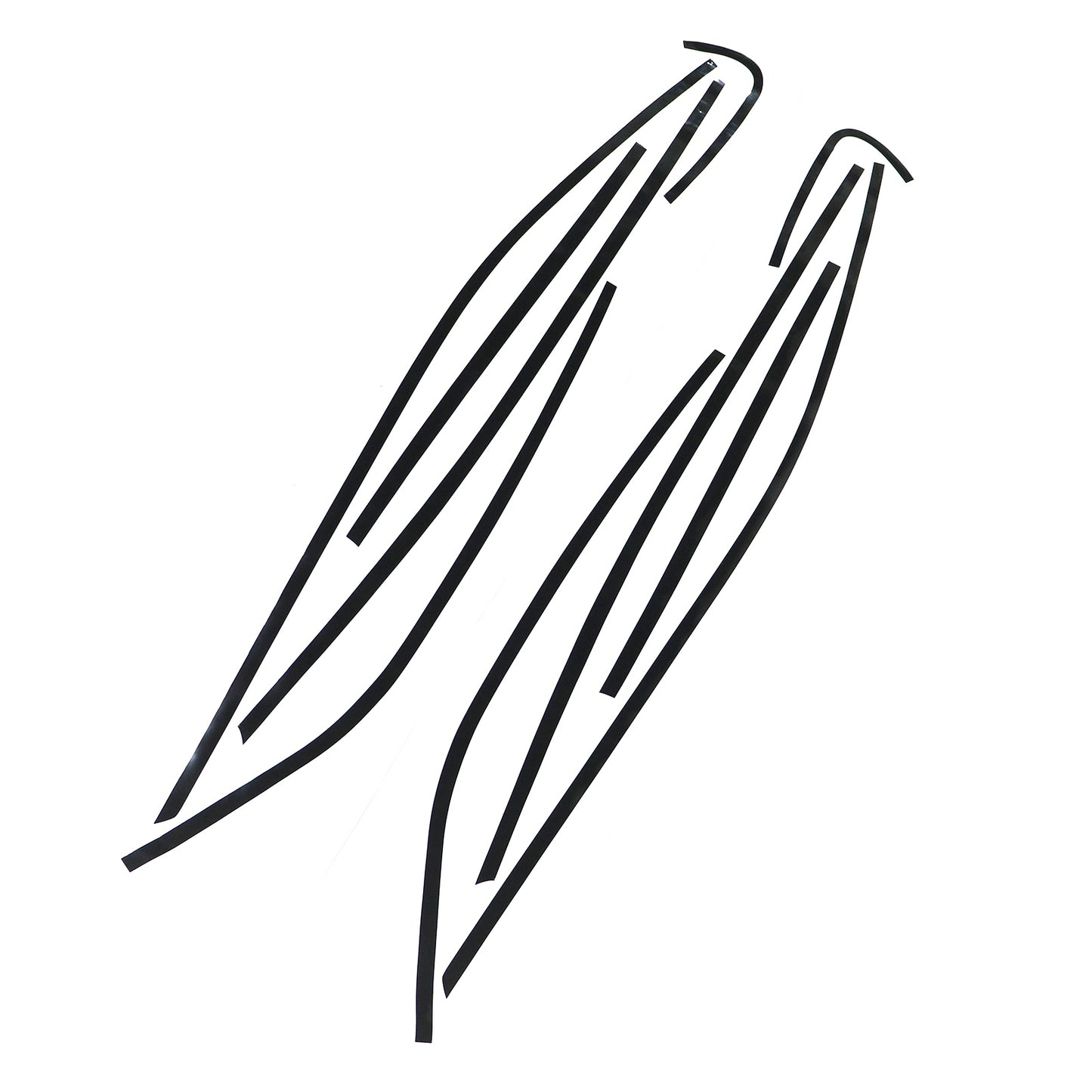 For Toyota 2018-2024 Camry Glossy Black Chrome Delete Blackout Car Trim Window
