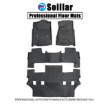 TPE Floor Mats For 2015-2020 Cadillac Escalade 3 Row Floor Liners All Weather