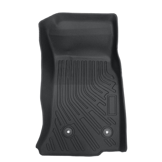 3D TPE All-Weather Floor Mats Liners Set of 3 For 2013-2019 Cadillac ATS Black