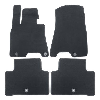 New For 2022-2025 Genesis GV70 Front & Rear Velour Floor Mats Carpet Black 4PCS