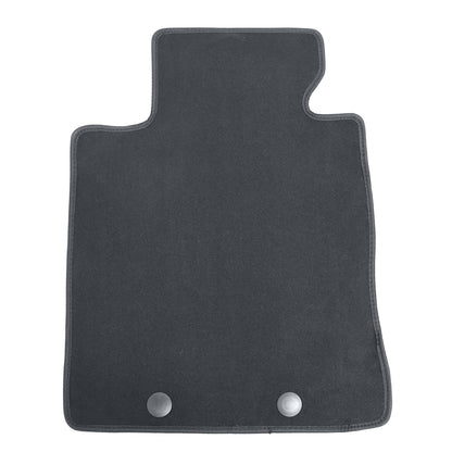For 2010-2013 Hyundai Genesis Coupe Front & Rear Velour Floor Mats Carpet Black