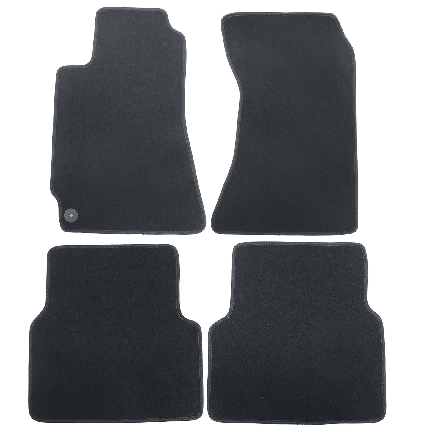 Fits 2006 2007 2008 Subaru Forester Front & Rear Floor Mats Carpet Velour Black