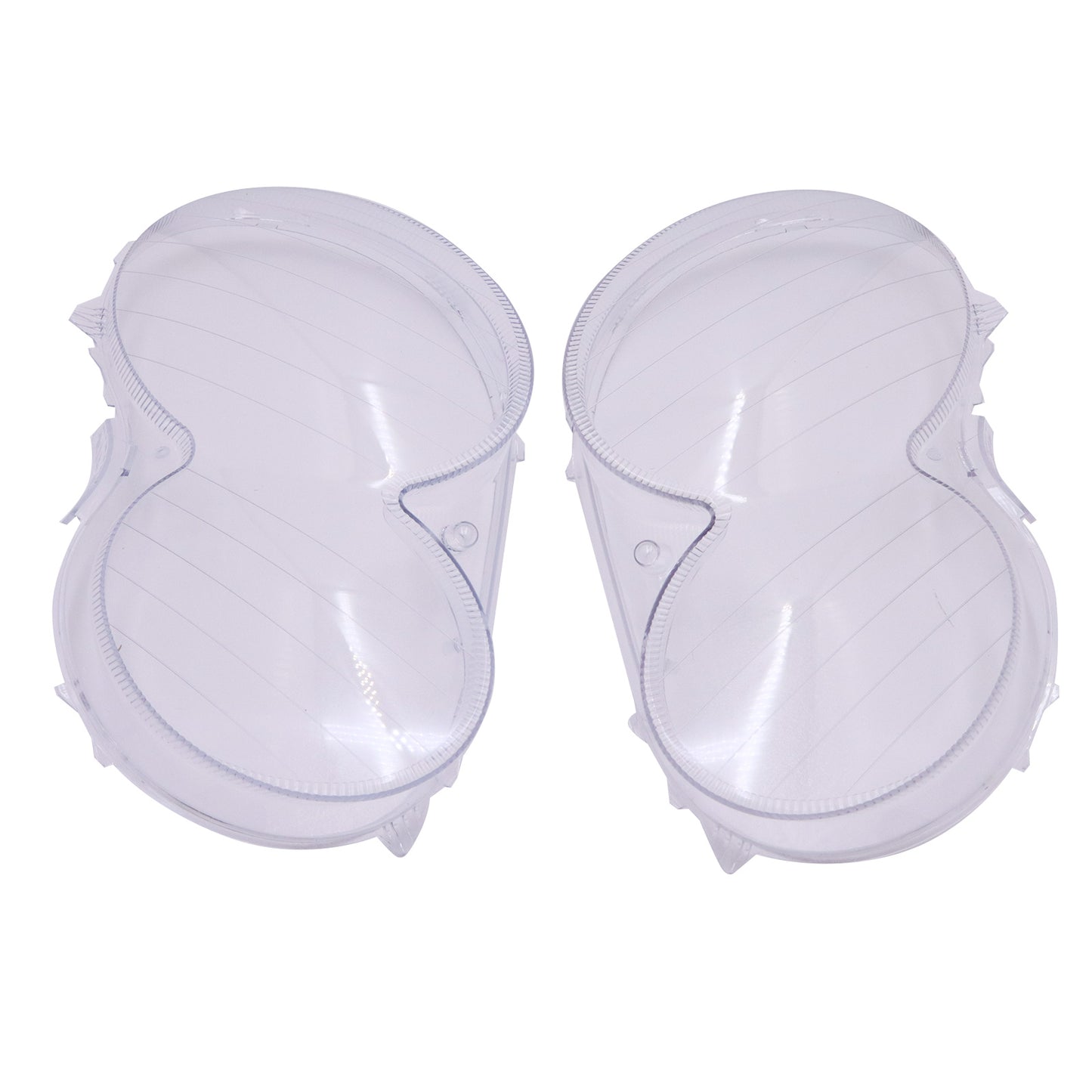 Pair Headlight Lens Cover Replacement For 2004-2009 Mercedes Benz CLK C209 W209