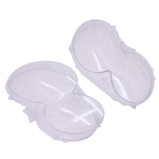 Pair Headlight Lens Cover Replacement For 2004-2009 Mercedes Benz CLK C209 W209
