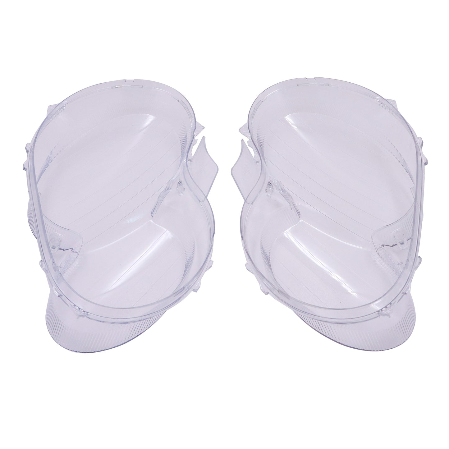 Pair Headlight Lens Cover Replacement For 2004-2009 Mercedes Benz CLK C209 W209