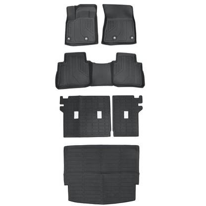 Floor & Backrest & Trunk Cargo Mats Liner For 2021-2025 Nissan Rogue 4-Door TPE