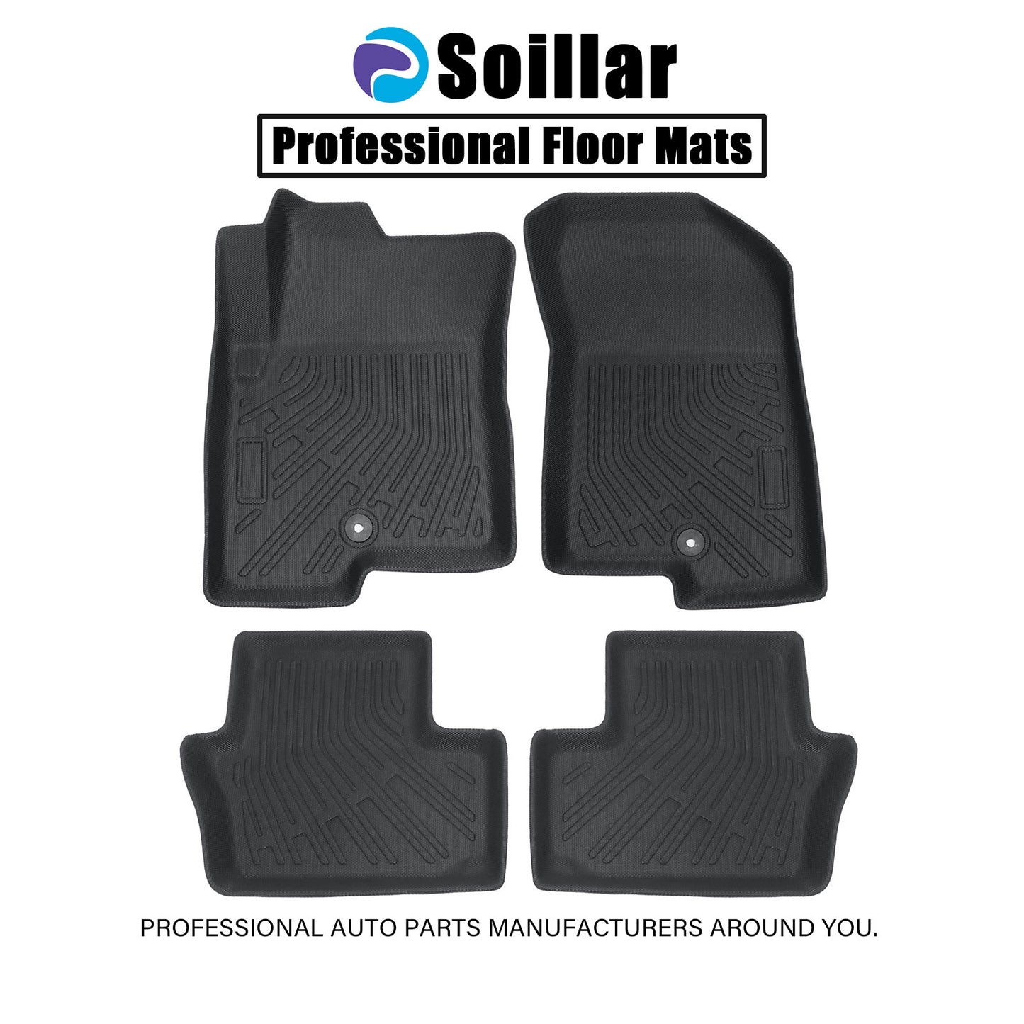 TPE 3D Floor Mats Liners 4Pcs For 2007-2017 Jeep Compass Patriot Dodge Caliber