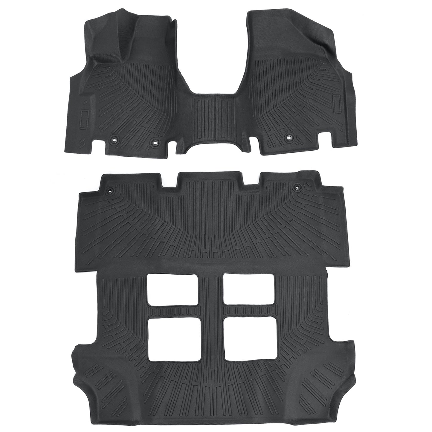 Floor Mats Liner For 2011-2017 Honda Odyssey 7-Passenger 4-Door TPE All Weather