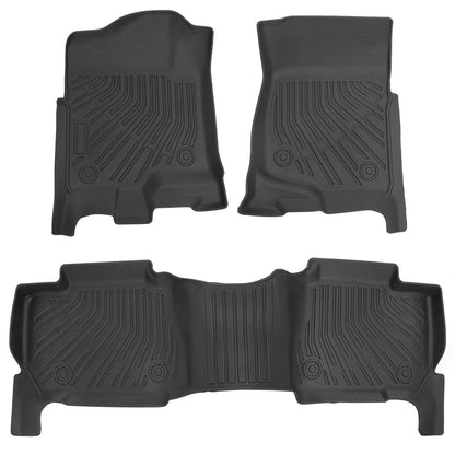 3D Floor Mats For 2007-2014 Cadillac Escalade Front & 2nd Row Floor Liners TPE
