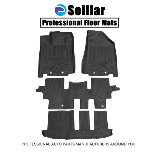 Floor Mats Liner TPE 4PCS For 2013-2020 Nissan Pathfinder 2014-20 Infiniti QX60