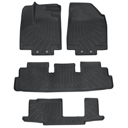 For 22-25 Infiniti QX60 7 Passenger/Nissan Pathfinder 8 Passenger Floor Mats 3D