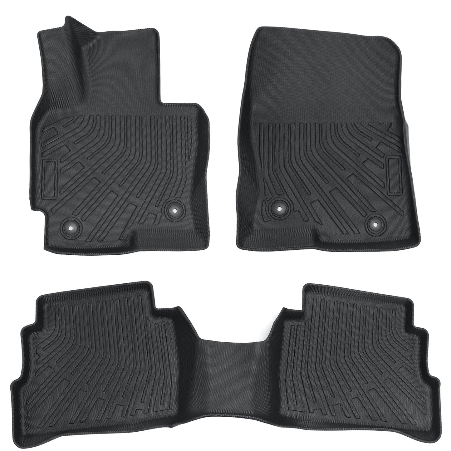Floor Mats Liner For 2013 - 2016 Mazda CX-5 4-Door Front-Rear All Weather Black
