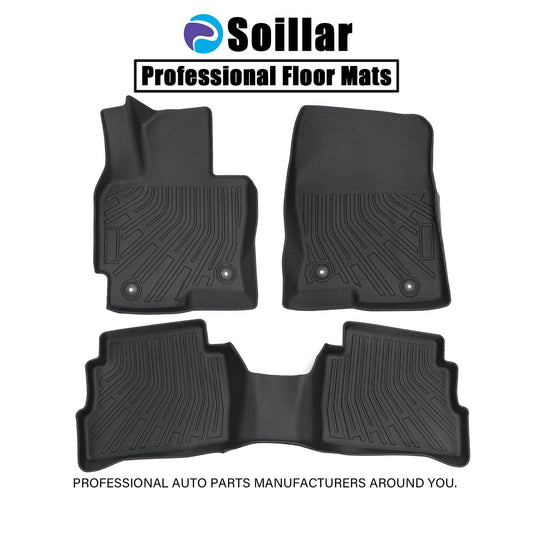 Floor Mats Liner For 2013 - 2016 Mazda CX-5 4-Door Front-Rear All Weather Black