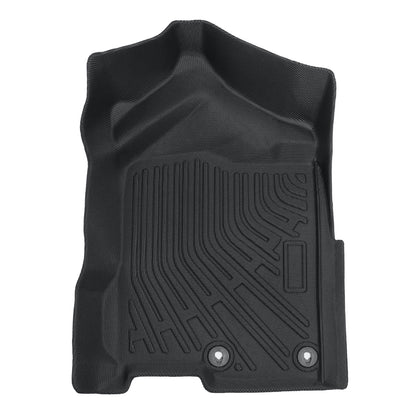 Floor Mats Liner For 2016-2021 Nissan Titan XD Crew Cab 4-Door Front-Rear Black