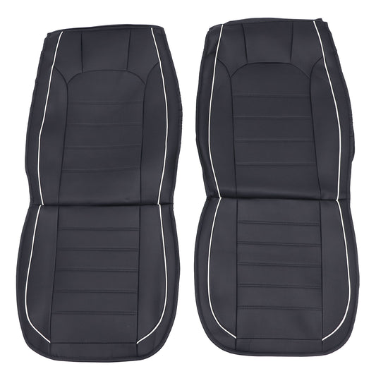 PU Leather 5 Seat Covers Full Set Front & Rear Cushion Fits Toyota Deluxe car