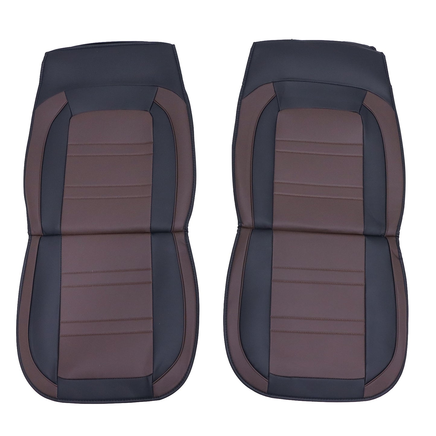 For 2007-2021 Subaru Impreza 5-Seats Seat Covers Front + Rear Cushion Brown